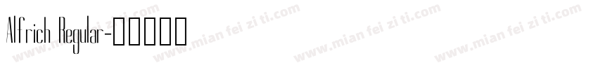 Alfrich Regular字体转换